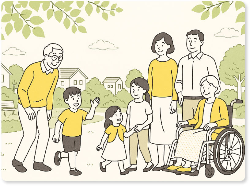 家族のイラスト