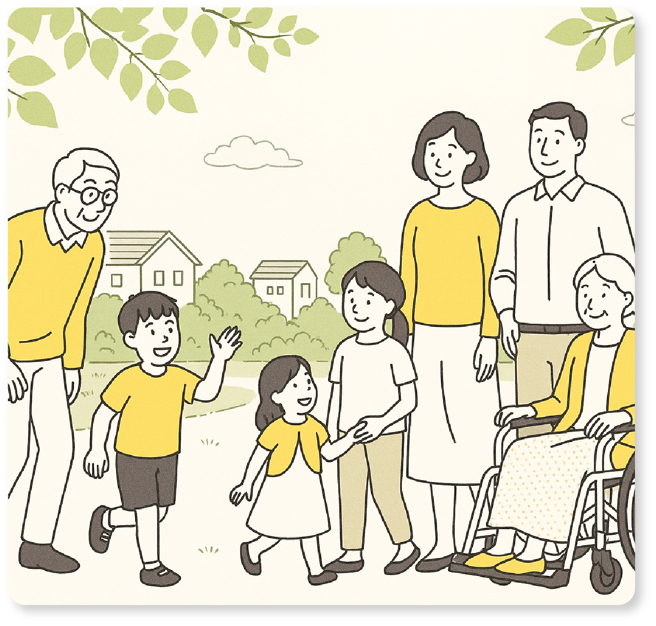 家族のイラスト